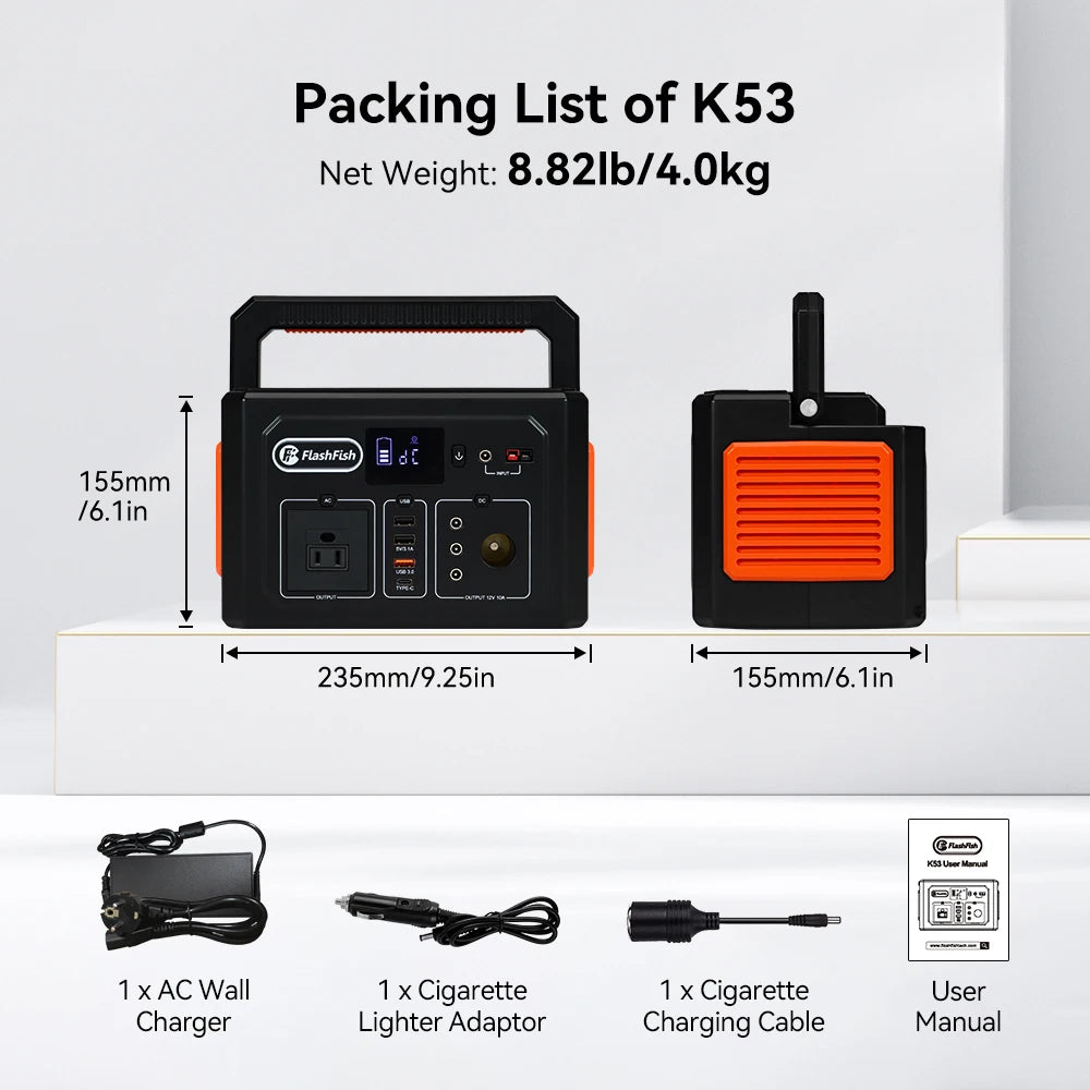 400W Power Storage Camping Battery All in One Charger Batterie Solaire Solargenerator Back up Backup Portable Solar Generator