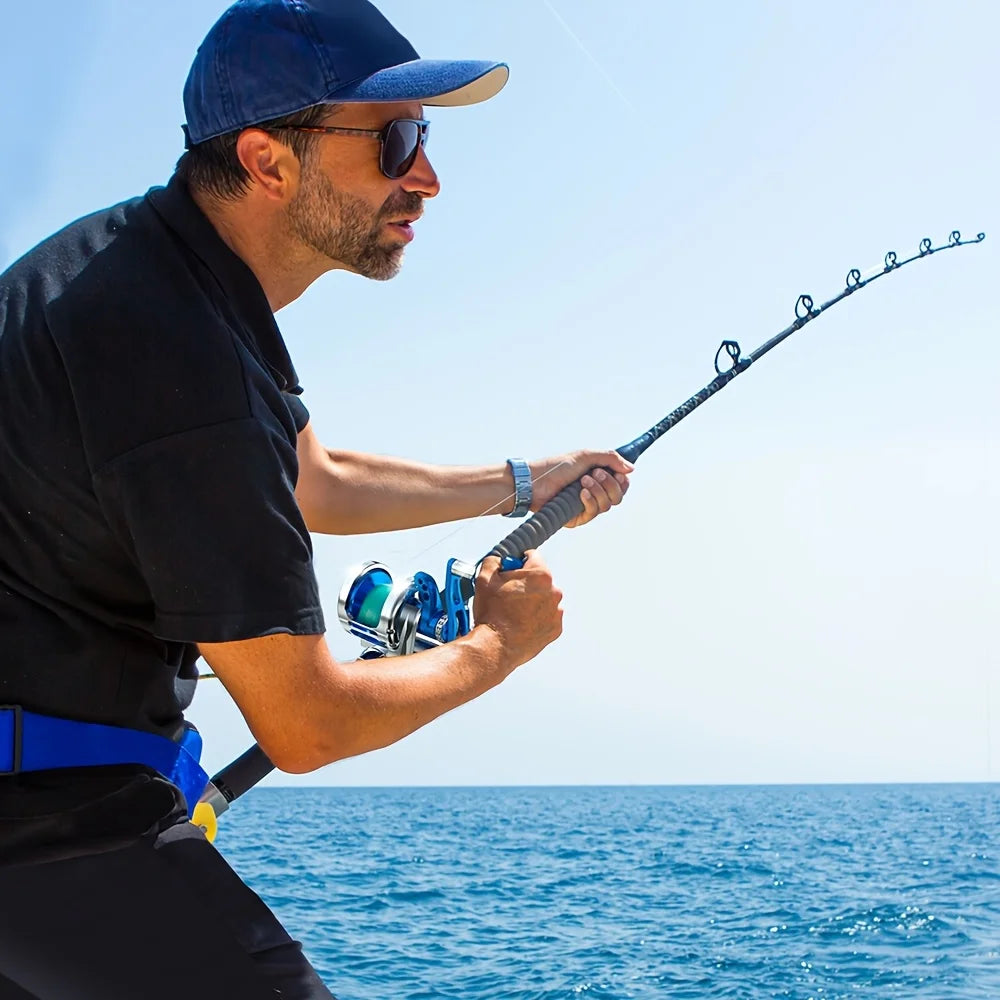 High Density Slow Jigging Saltwater Reel with 30KG Max Drag Trolling Service 6.3:1 Gear Ratio Aluminum Fishing Reel