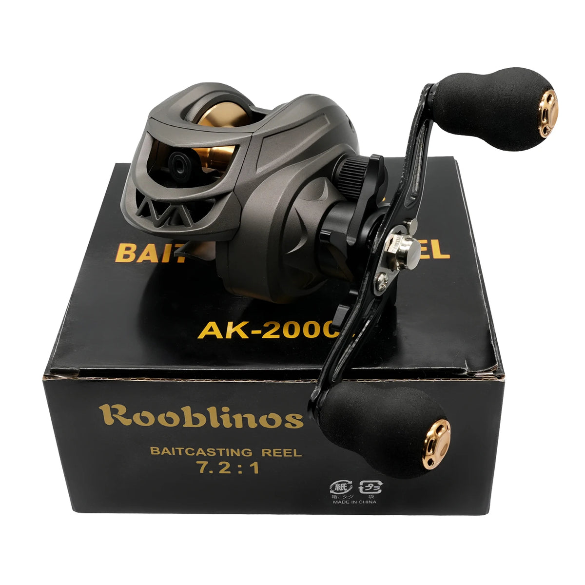 ROOBLINOS AK-2000 Fishing Reel Baitcasting Reel High Speed Lure Fishing