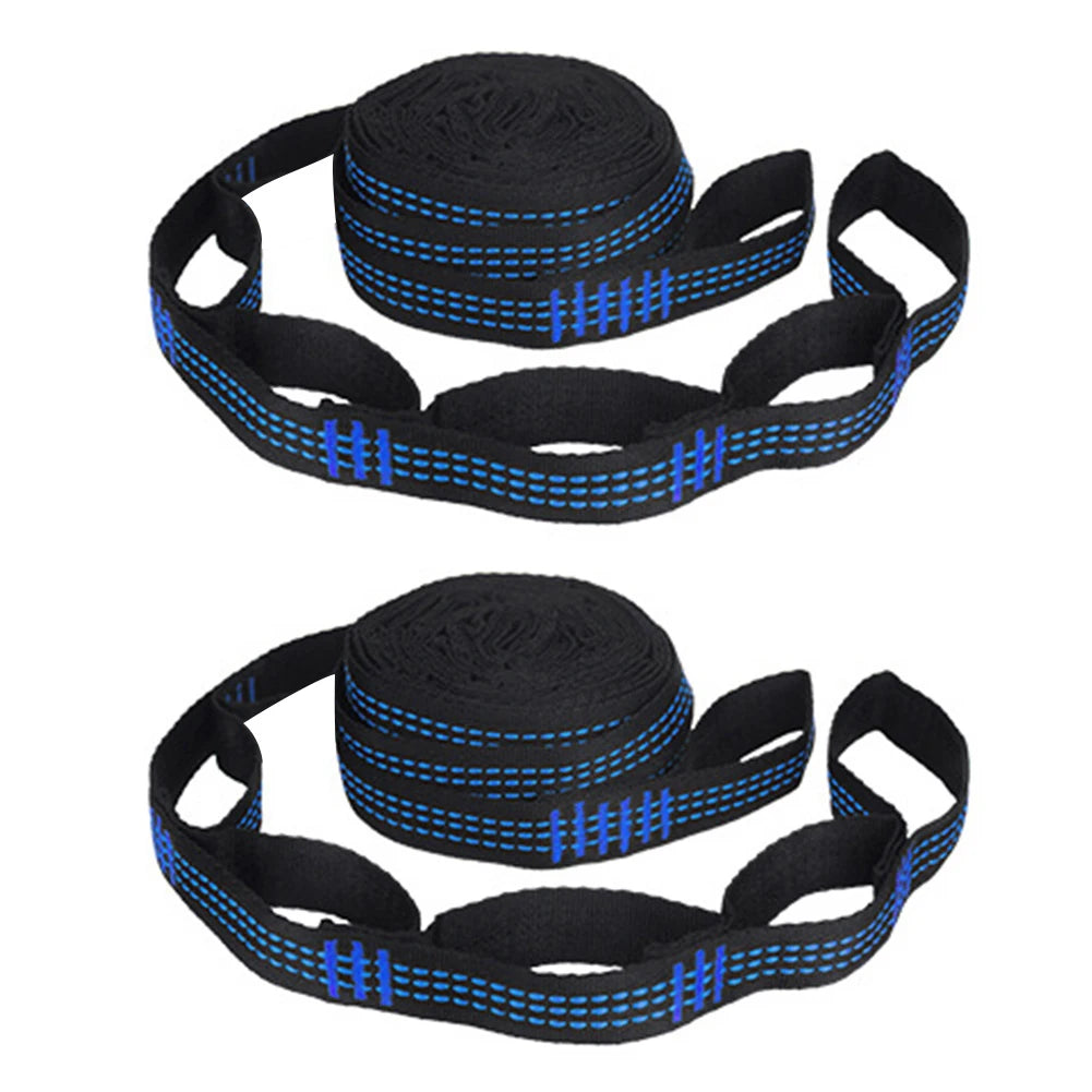 One Pair Tree Swing Hanging Hammock Straps Rope Heavy Duty Load Capacity Outdoor Camping Hiking Hammock Hanging Belt