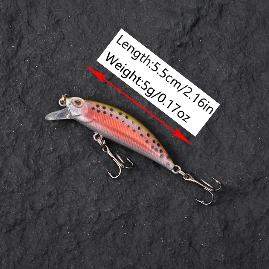 8pcs Mini Crankbaits Fishing Lures Set Sinking Minnow Hard Bait Kit Artificial Wobblers For Pike Bass Carp Swimbait Pesca Tackle