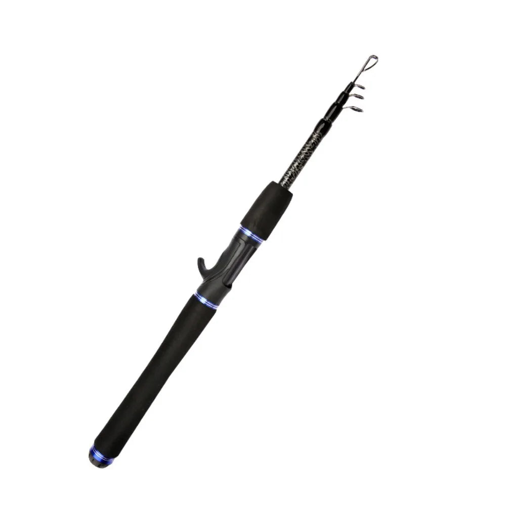 1.65M/1.8M/2.1M Length Spinning Rods Carbon Material Ultralight Weight Casting Fishing Rods Telescopic Design Spinning Type
