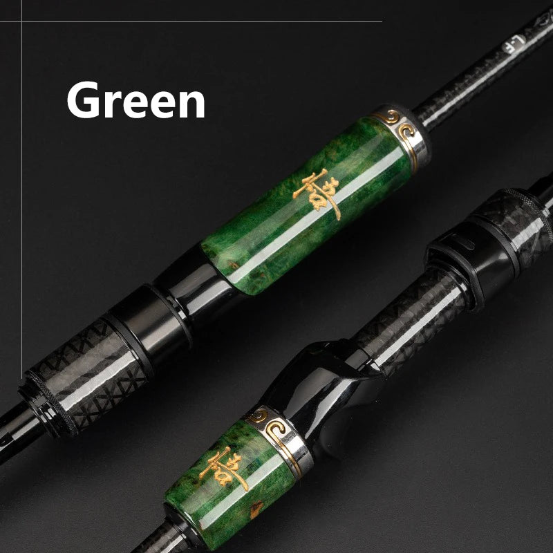 WOOCKONG L Spinning Fishing Rod Lure 2-12G Line 2-10lb 1.8-2.1M Fishing Rod Carbon Light Stream Bfs Casting Rod