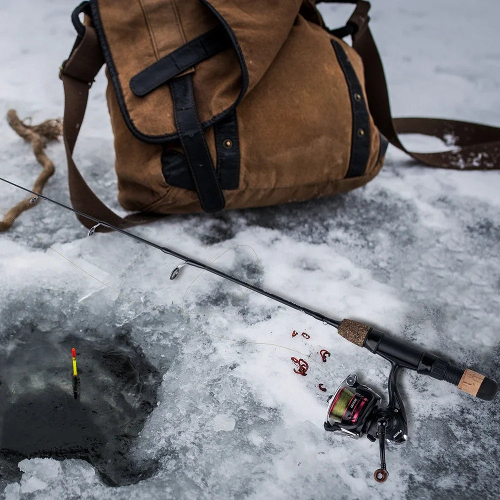 Goture new Portable Winter Ice Fishing Rods 2 tips Spinning Rod Carbon Fiber Ice pole Ultra-light Carp Fishing Rod