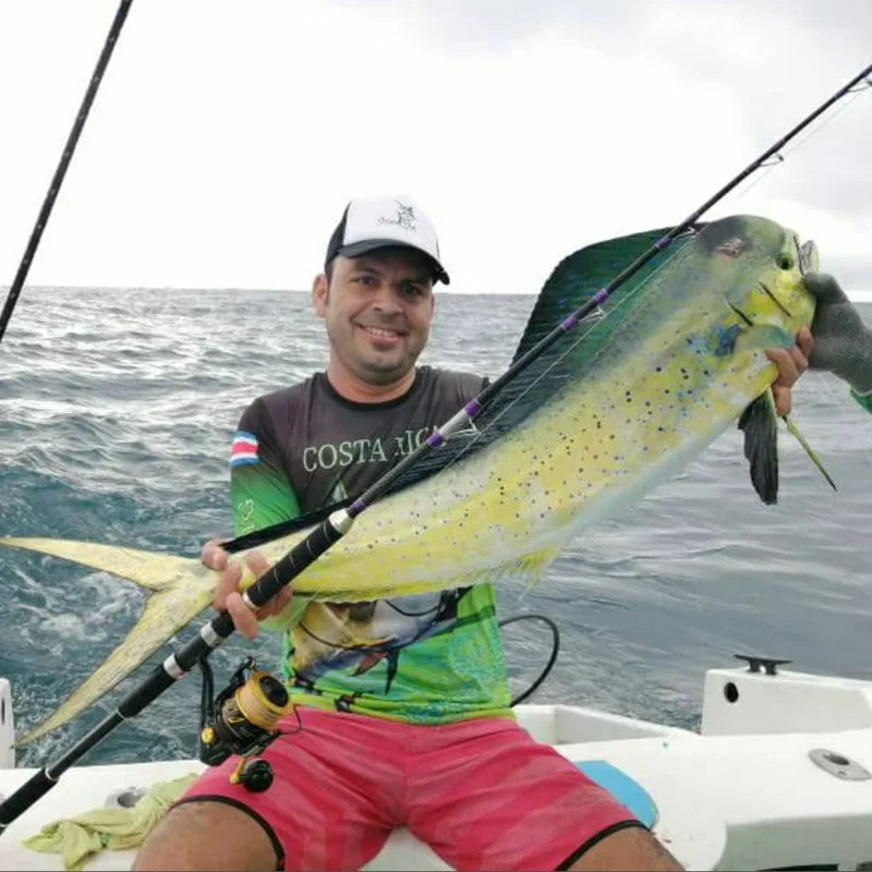 Mavllos Dominate1.5m Superhard Boat Fishing Rod Tuna Jigging Rod Lure 300-700g Line 30-70lb Heavy Duty Saltwater Casting Rod
