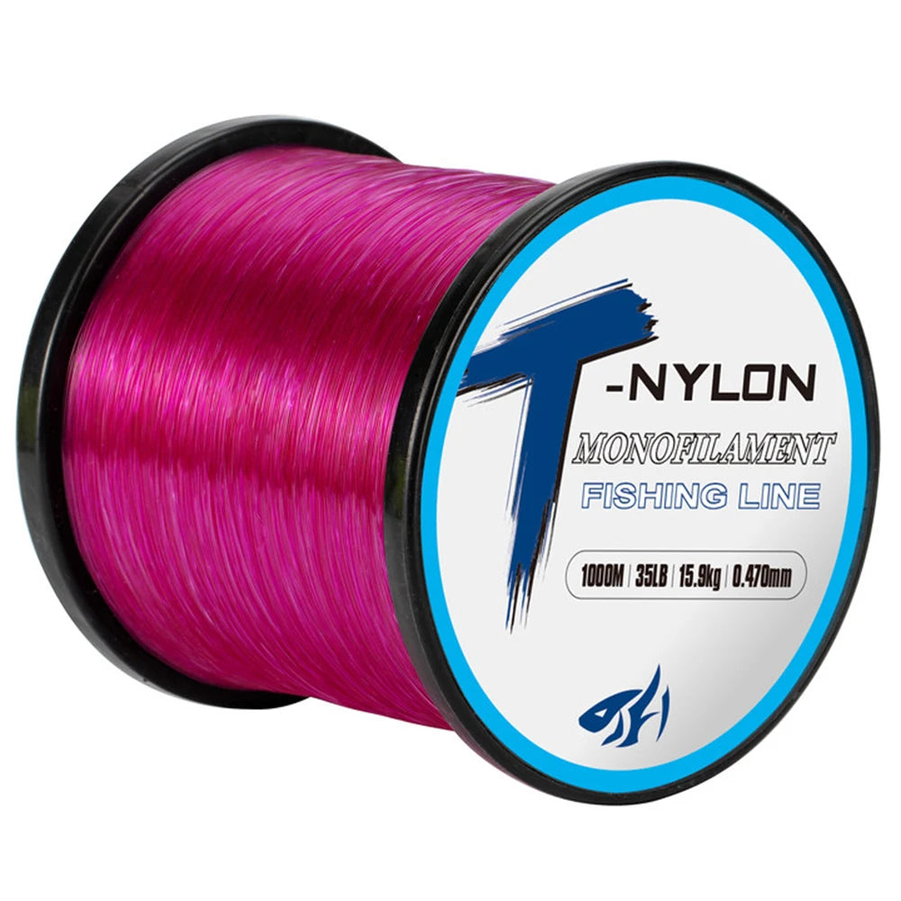 1000M Nylon Fishing Line Super Strong Monofilament Fishing Line Speckle Fluorocarbon Coated Fishing Line For Carp Pesca olta