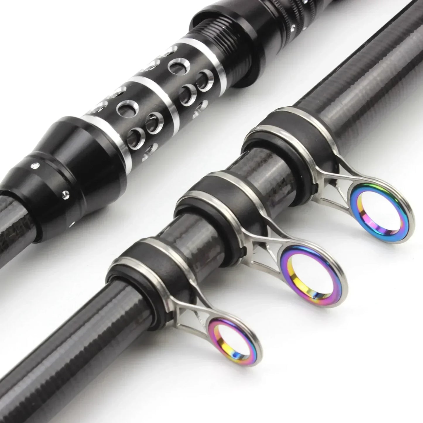 Carbon Fiber Telescopic Fishing Rod 1.5-3.0m Ultralight Spinning Rod Portable Travel Pocket Pole Ultrasshort Rock Fishing Rod