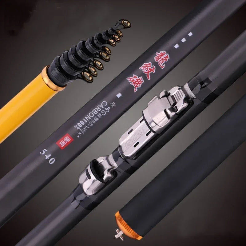 3.6M 4.5M 5.4M 6.3M Rock Fishing Rod Spinning High Quality Fishing Rod M Power Telescopic Carp Feeder Surf Spinning Rod