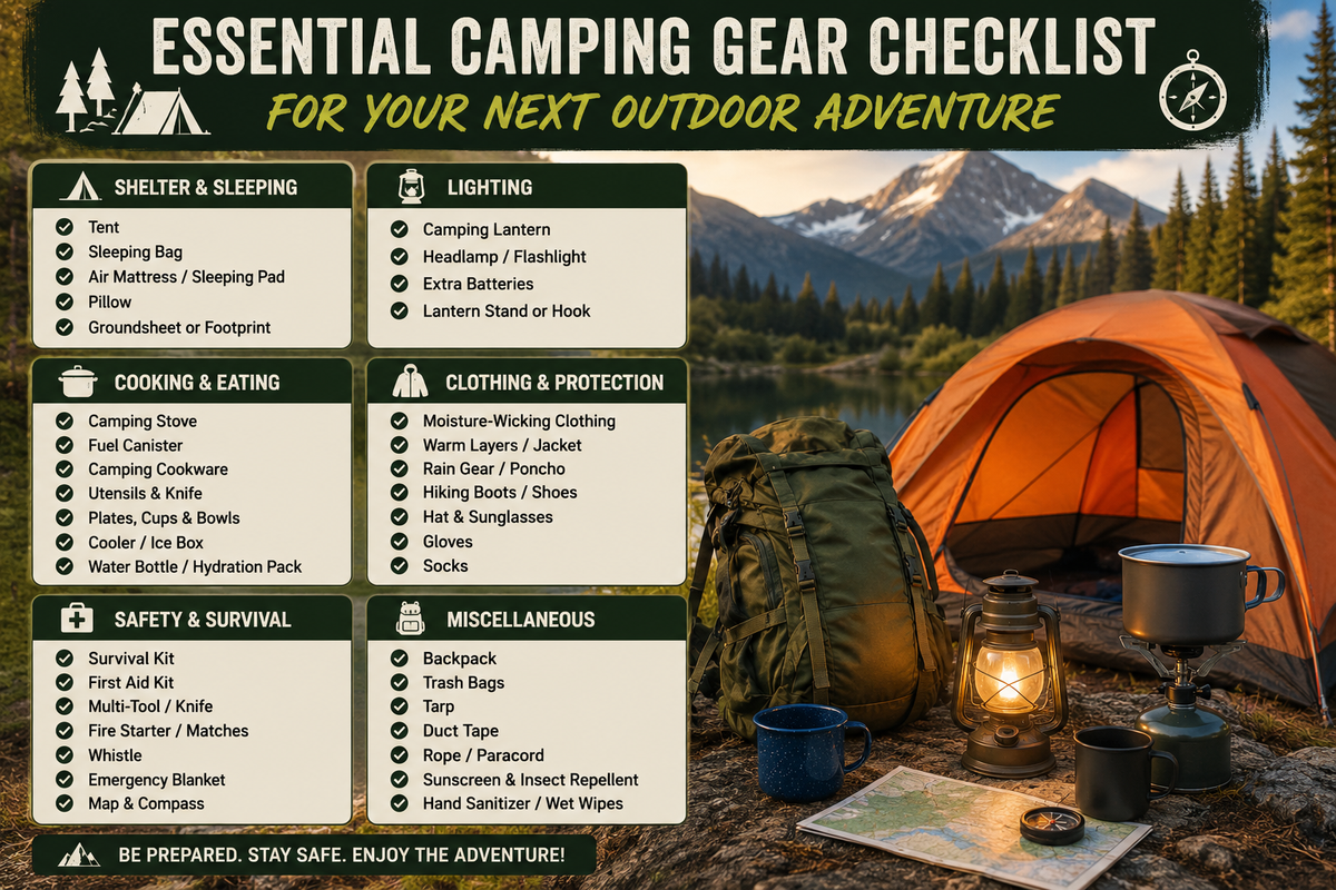 Essential Camping Gear Checklist for Your Next Outdoor Adventure