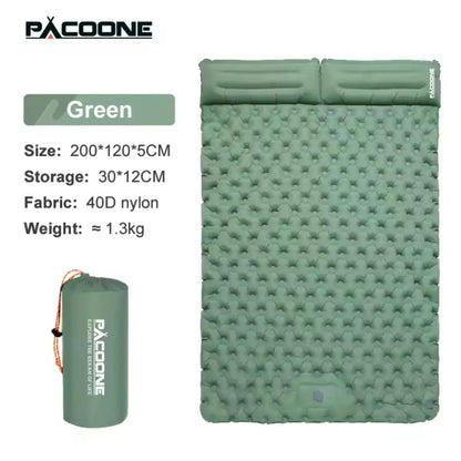 Foldable Outdoor Camping Inflatable Mattress - Warm, Ultra-Wide, Thick, Ultra-Light - Double-Use for Indoor Sleeping,