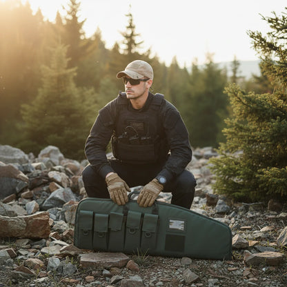 Custom Logo Tactical Case 42 Inch Waterproof PVC Soft Shell Tactical Bag Wholesale Hunting Fishing Carry Bag