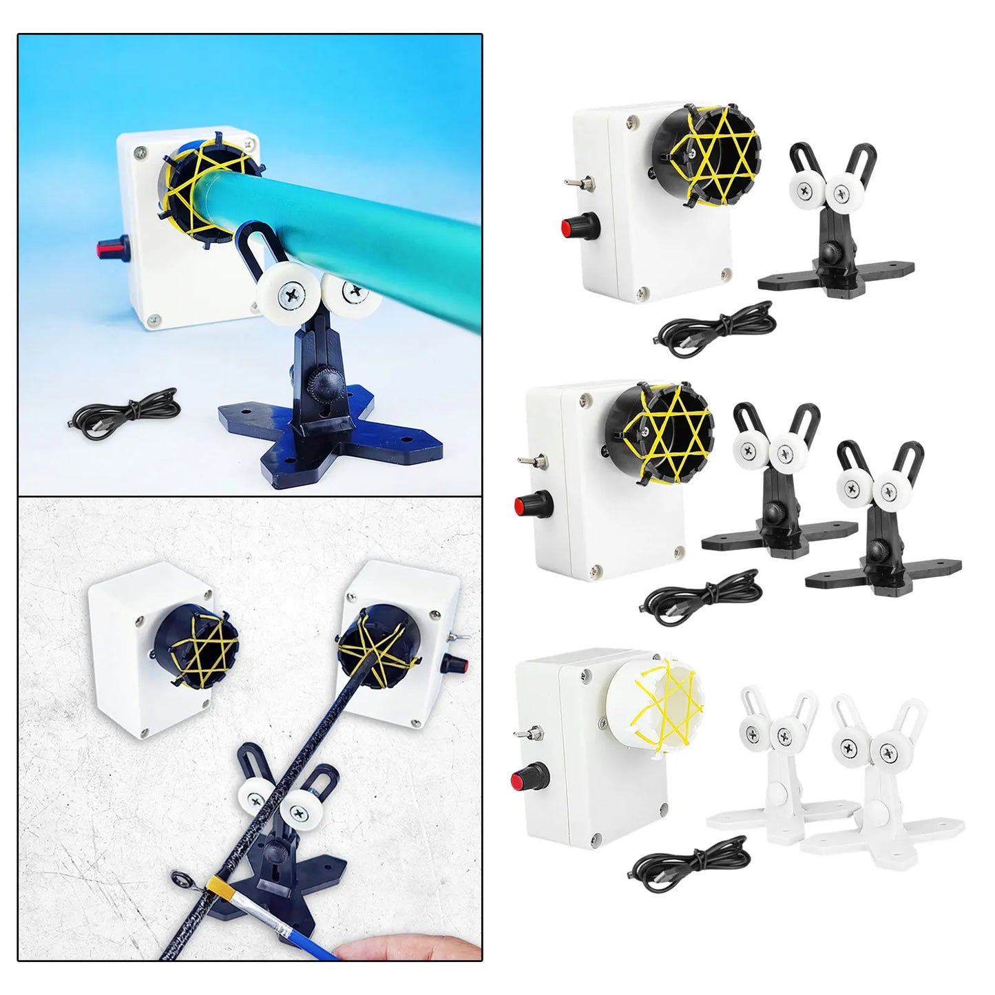Fishing Rod Building Winding Tool DIY Lure Rod Portable Equipment Easy to Use Modification Rod Wrapping Supplies Support Stand