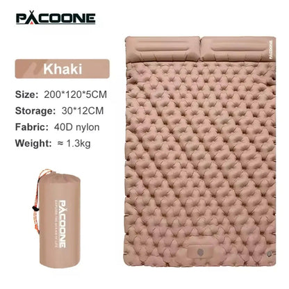 Foldable Outdoor Camping Inflatable Mattress - Warm, Ultra-Wide, Thick, Ultra-Light - Double-Use for Indoor Sleeping,