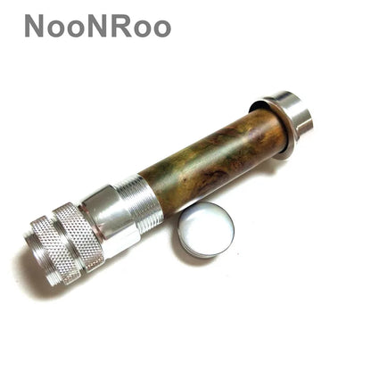 NooNRoo Wood Fly Rod Reel Seat, Fishing Rod Repair Reel Seat -Rod Building Components, DIY, 19.2g