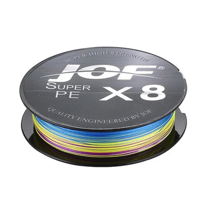 JOF 150M-500M 8 Strand Braided Outdoor Fishing Line Sea Fishing Ice Fishing River Fishing Rock Fishing Fishing Gear 20-100LB  X8
