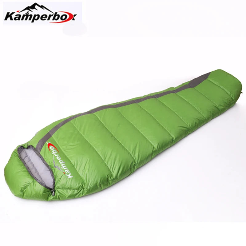 Kamperbox Sleeping Bag Winter Cold Down Sleeping Bag Camping Equipment Down Slippers Lightweight Sleeping Bag
