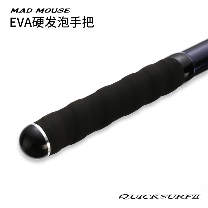 NEW MADMOUSE QUICK SURF 4.25M/4.05M BX 3 Section Fuji Parts Spiral X Carbon Surf Fishing Rod Sinker 100-300g Surf Spinning Rods