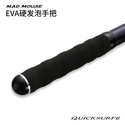 NEW MADMOUSE QUICK SURF 4.25M/4.05M BX 3 Section Fuji Parts Spiral X Carbon Surf Fishing Rod Sinker 100-300g Surf Spinning Rods