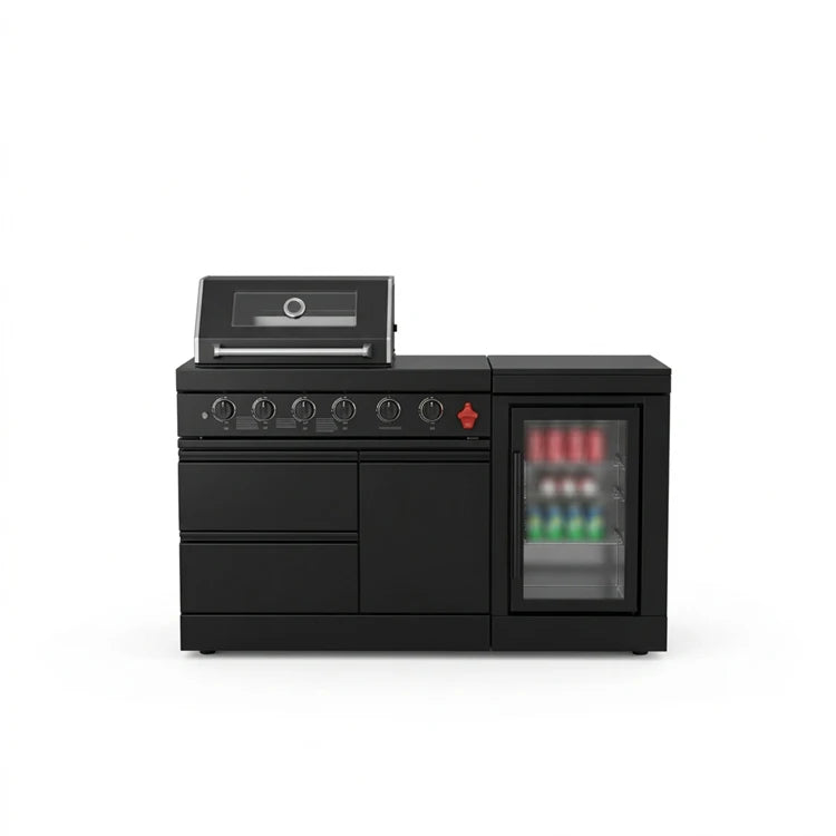 US in Stock All Weather Resistant Modular Outdoor Kitchen Stainless Steel BBQ Cabinets Island for Garden Cooking