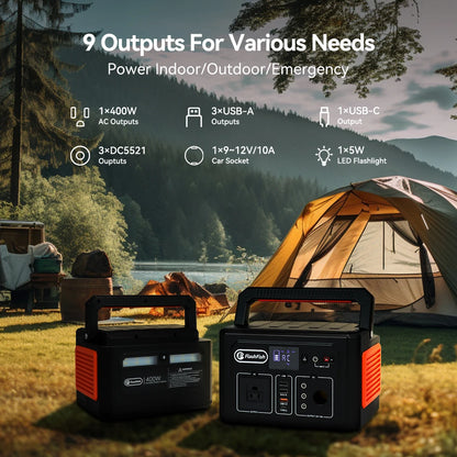 400W Power Storage Camping Battery All in One Charger Batterie Solaire Solargenerator Back up Backup Portable Solar Generator