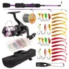Topline Tackle Ultra Light 4 Piece Fishing Pole for Wholesales Soft Ice Fishing Rod Combo