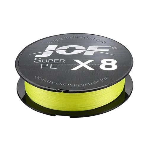 JOF 150M-500M 8 Strand Braided Outdoor Fishing Line Sea Fishing Ice Fishing River Fishing Rock Fishing Fishing Gear 20-100LB  X8