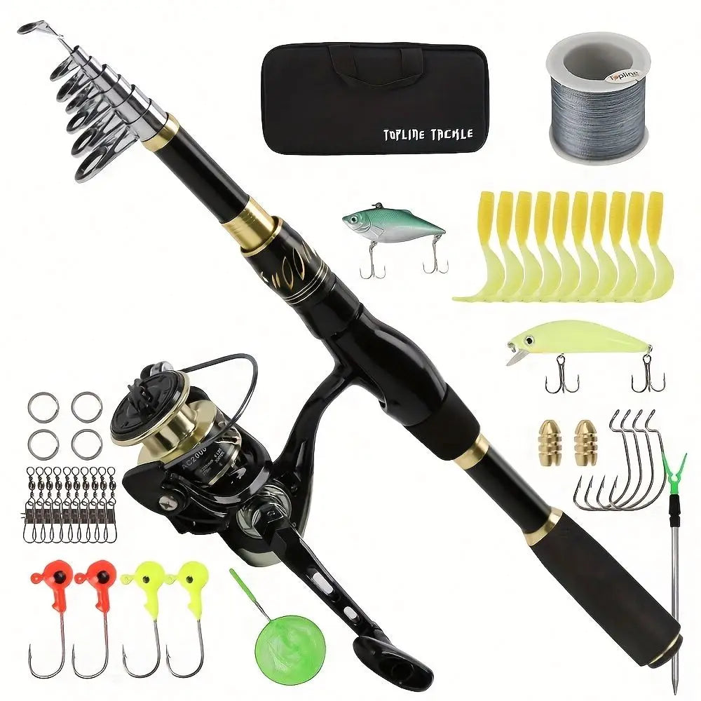Good Quality Two Section Fishing Rod With Great Price Flexible Ice Fishing Rod and Reel Set