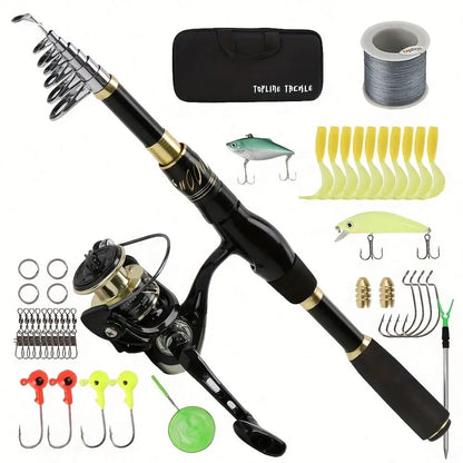 Good Quality Two Section Fishing Rod With Great Price Flexible Ice Fishing Rod and Reel Set