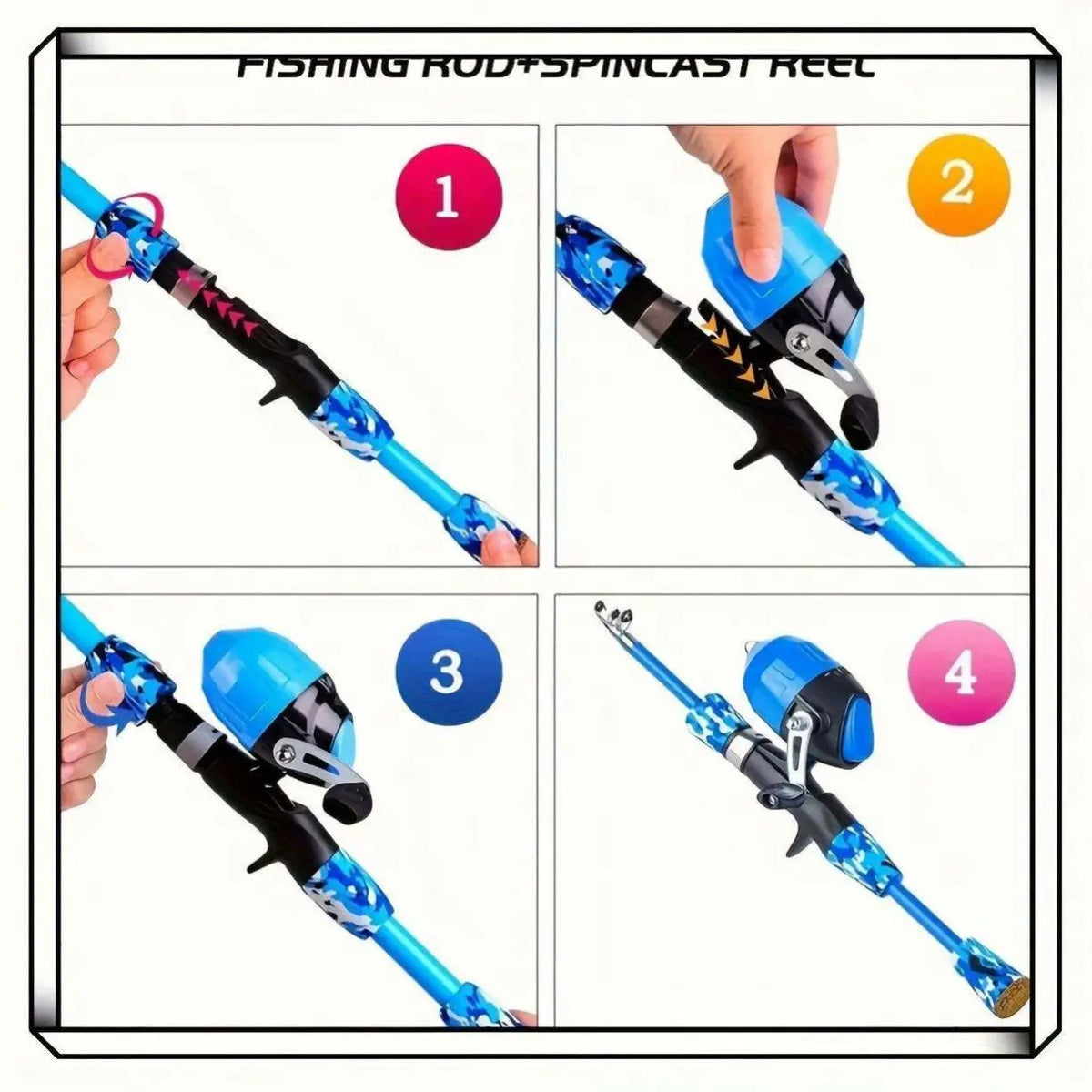 Best Travel Fishing Rod Made in China Durable Children Fishing Rod and Reel Set
