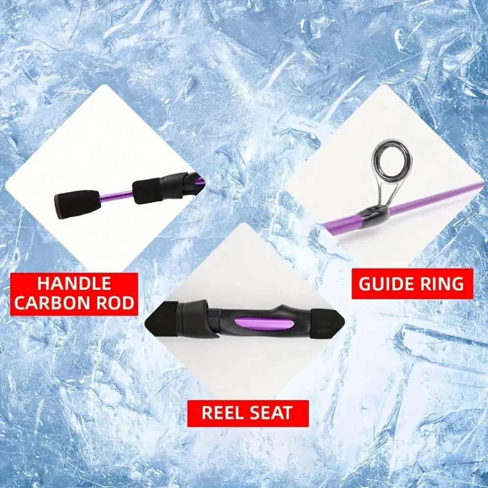 Longer Smooth Durability Medium Heavy Spinning Rod With Reel Combo Full Set Heavy Duty Ice Fishing Rod and Reel Set