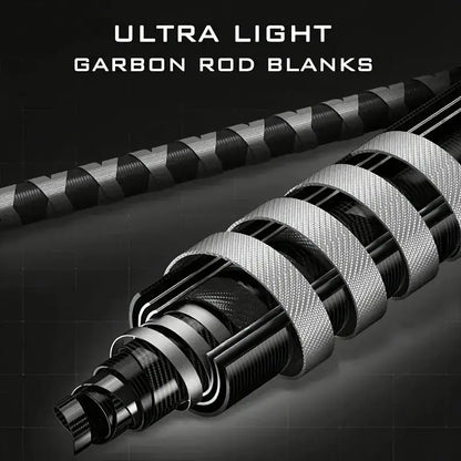 Carp Surf Fishing Rod High Carbon Fiber 2 Sections Smooth Guide Ring Composite Spinning Bass Trout River Fly
