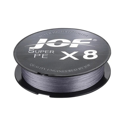 JOF 150M-500M 8 Strand Braided Outdoor Fishing Line Sea Fishing Ice Fishing River Fishing Rock Fishing Fishing Gear 20-100LB  X8