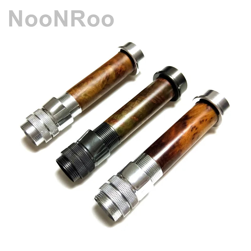 NooNRoo Wood Fly Rod Reel Seat, Fishing Rod Repair Reel Seat -Rod Building Components, DIY, 19.2g