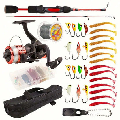 Topline Tackle High Quality Travel Fishing Pole Made in China Best Ice Fishing Rod Combo