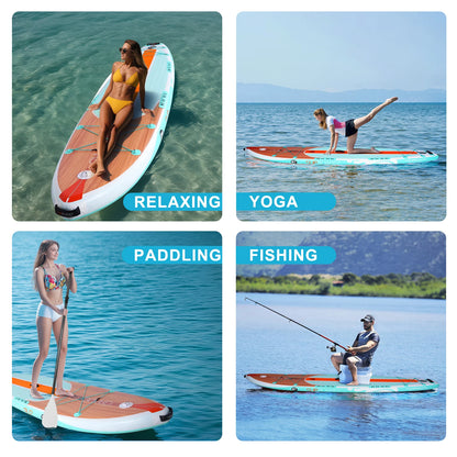 Portable Inflatable Stand up Paddle Board for Fishing and Recreation with Eco Friendly Supboard Construction and Durable Heavy