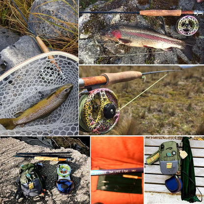 Maximumcatch V-Traveler 9FT 5-8wt Fly Fishing Rod Graphite IM10 Carbon Fiber 7PCS Fast Action Travel Fly Rod