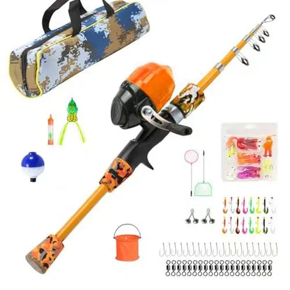 Hot Sale Saltwater Fishing Rod With Great Prchildren Flexible Children Fishing Rod and Reel Set