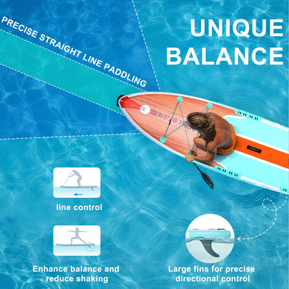 Portable Inflatable Stand up Paddle Board for Fishing and Recreation with Eco Friendly Supboard Construction and Durable Heavy