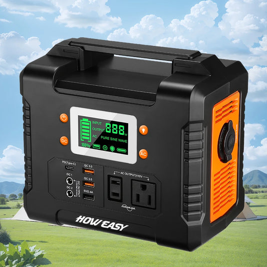 Spot Wholesale 300W Small Silent Outdoor Portable Energy Backup Power Supply Solar Generator Electric Power Station for Camping