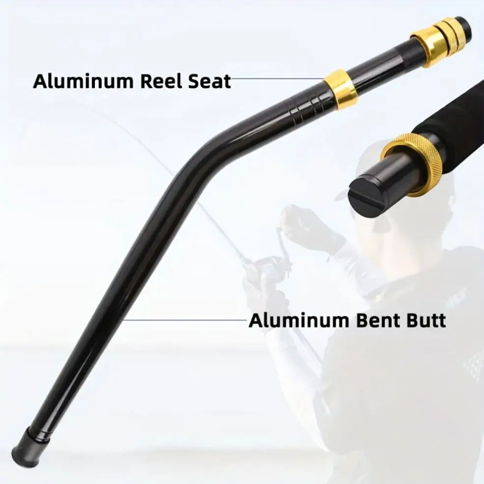 Topline High Quality Saltwater Tuna Shark Fishing Rod Heavy Fiberglass Fishing Trolling Rods for Big Game Fishing