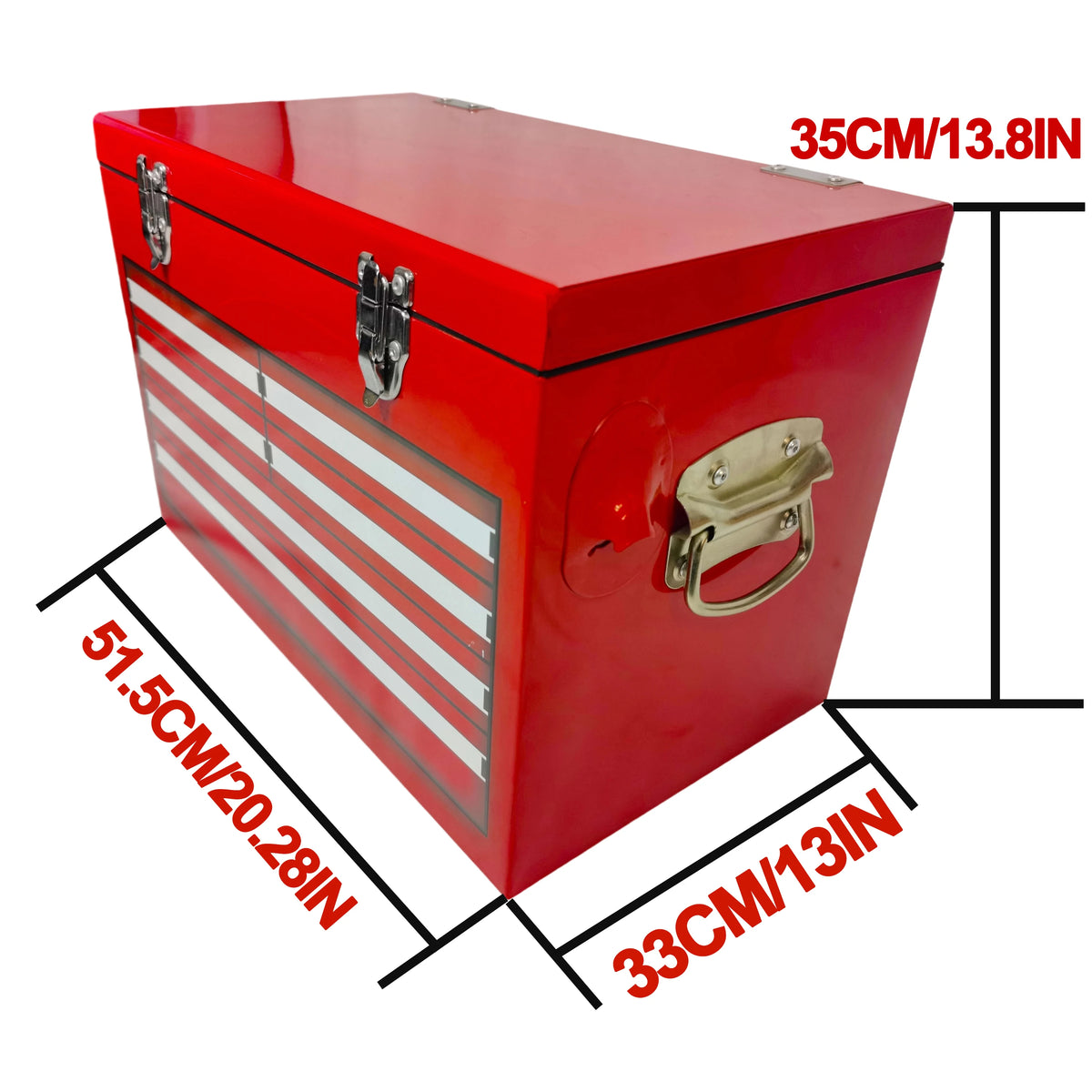 20 Liter Red Metal Cooler Box for Camping Travelling Fishing BBQ RV Outdooruse-New Design Beverage Tubs for Beers Drinks
