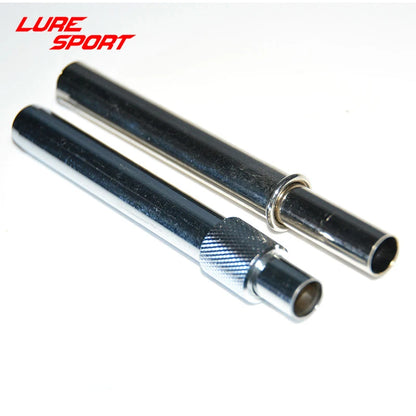 LureSport 5 sets Brass Ferrules Chrome Plated Rod connecting tube Fishing Rod Building Component Repair Pole DIY Accessory