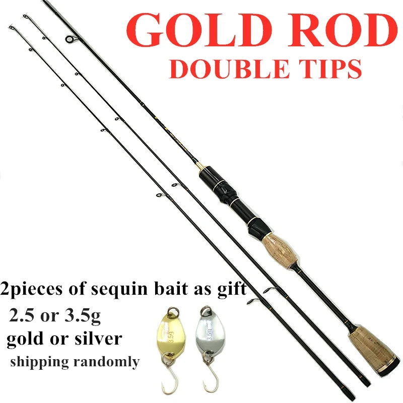 Fire Maple 602UL power 1.8m 5.9feet fishing rod thin spinning rods super light red woman rod weight 90g carbon 2 sections 2 tips