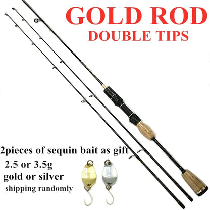 Fire Maple 602UL power 1.8m 5.9feet fishing rod thin spinning rods super light red woman rod weight 90g carbon 2 sections 2 tips