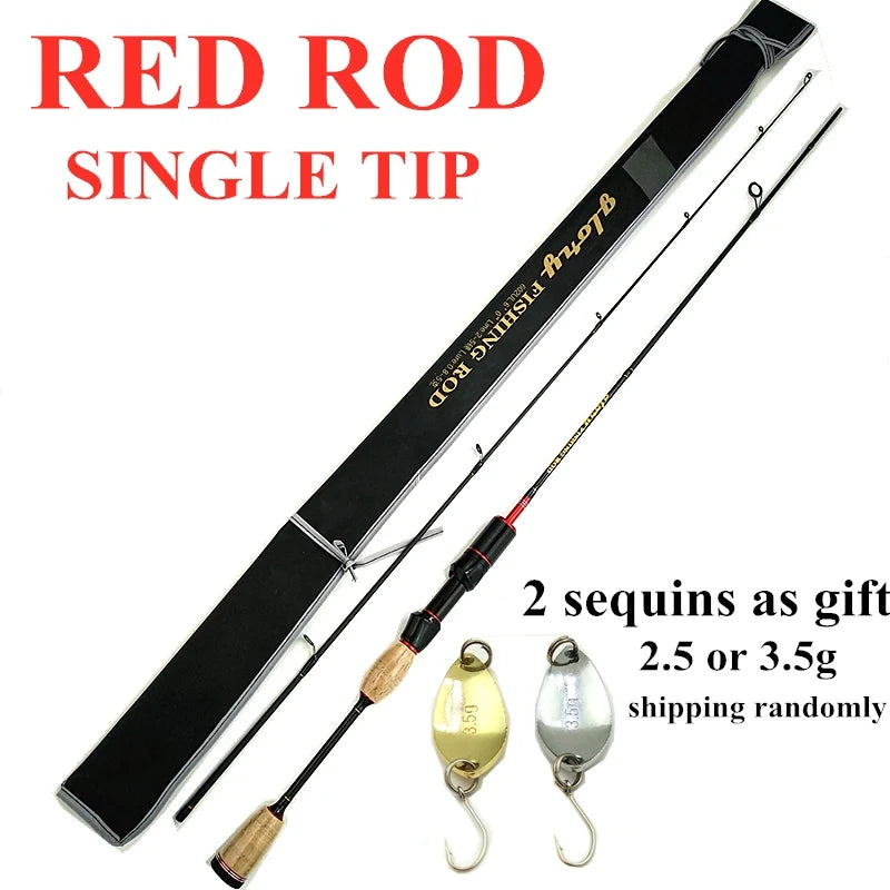 Fire Maple 602UL power 1.8m 5.9feet fishing rod thin spinning rods super light red woman rod weight 90g carbon 2 sections 2 tips