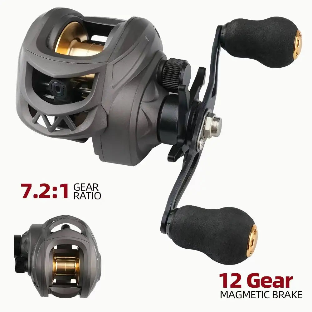 ROOBLINOS AK-2000 Fishing Reel Baitcasting Reel High Speed Lure Fishing