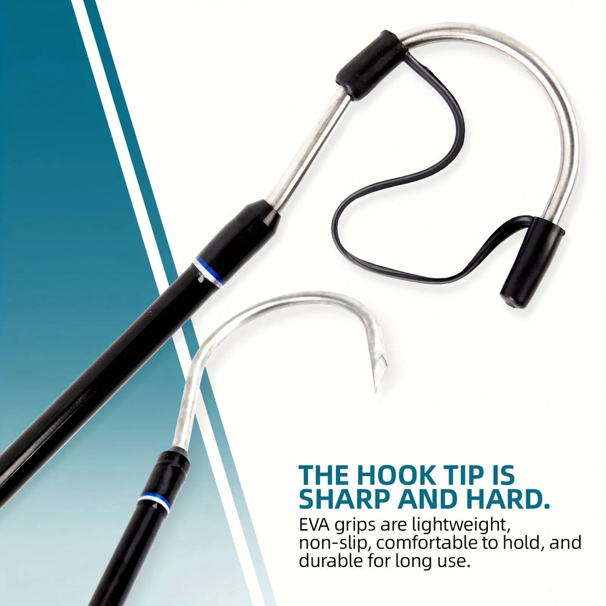 Topline Tackle Wholesale Ocean Deap Sea Fishing Gaff  Glass Deep Sea Boat Fishing Gaff Hook