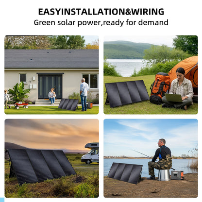 Portable 200W Foldable Solar Panel for Power Station Use Camping Solar Panel Off-grid Solar Panel
