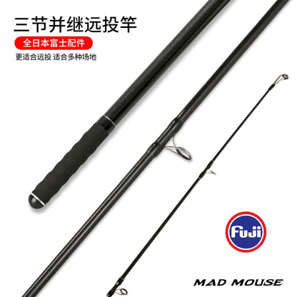 NEW MADMOUSE POWER SURF 3 Section Fuji Parts High Carbon 4.20m Surf Fishing Rod Sinker 100-350g Japan Quality Spinning Rods