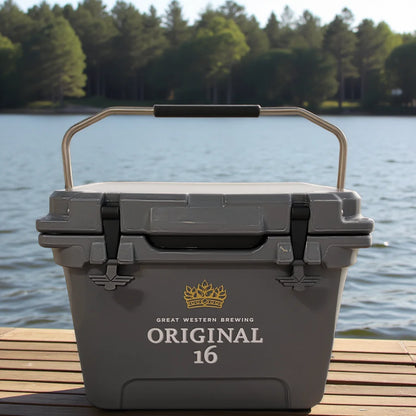 20 Liter Gray Classic Rotational Molding Portable Cooler Box Travel Party Ceremony Camping Fishing Sports Medical Household